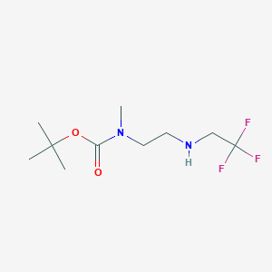 tert-butyl N-methyl-N-{2-[(2,2,2-trifluoroethyl)amino]ethyl}carbamate