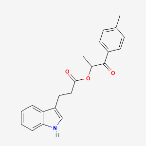 1-oxo-1-(p-tolyl)propan-2-yl 3-(1H-indol-3-yl)propanoate