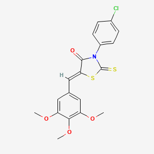 (Z)-3-(4-chlorophenyl)-2-thioxo-5-(3,4,5-trimethoxybenzylidene)thiazolidin-4-one