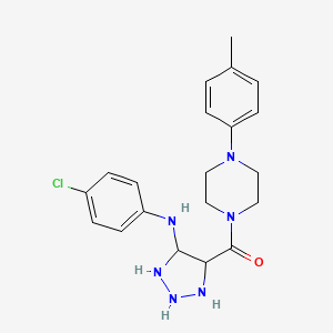 N-(4-chlorophenyl)-4-[4-(4-methylphenyl)piperazine-1-carbonyl]-1H-1,2,3-triazol-5-amine