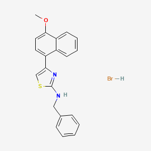 N-benzyl-4-(4-methoxynaphthalen-1-yl)-1,3-thiazol-2-amine hydrobromide