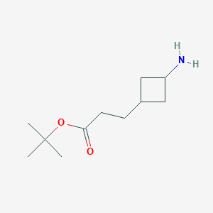 B2902682 Tert-butyl 3-(3-aminocyclobutyl)propanoate CAS No. 2248348-59-4