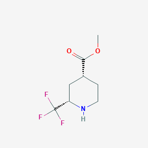 molecular formula C8H12F3NO2 B2902704 Methyl (2S,4R)-2-(trifluoromethyl)piperidine-4-carboxylate CAS No. 2249720-72-5