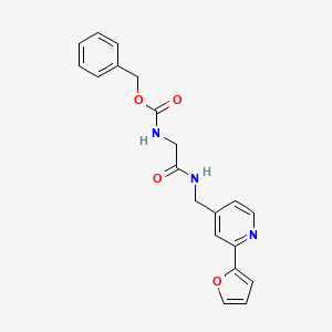 Benzyl (2-(((2-(furan-2-yl)pyridin-4-yl)methyl)amino)-2-oxoethyl)carbamate