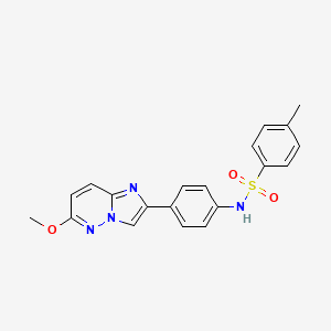 N-(4-(6-methoxyimidazo[1,2-b]pyridazin-2-yl)phenyl)-4-methylbenzenesulfonamide