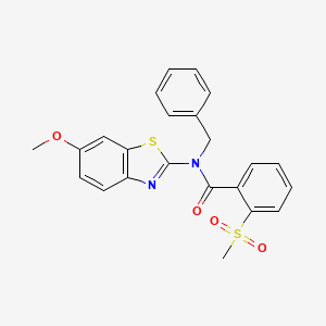 N-benzyl-N-(6-methoxybenzo[d]thiazol-2-yl)-2-(methylsulfonyl)benzamide