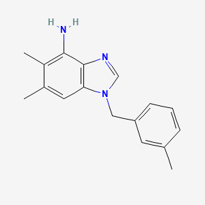 5,6-dimethyl-1-(3-methylbenzyl)-1H-1,3-benzimidazol-4-amine