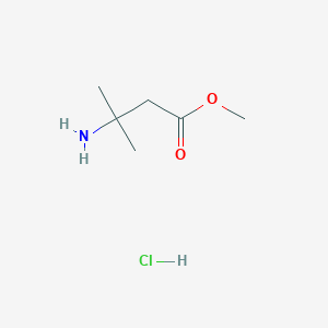 molecular formula C6H14ClNO2 B2902741 Methyl 3-amino-3-methylbutanoate hydrochloride CAS No. 69950-44-3