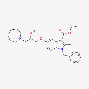 ethyl 5-(3-(azepan-1-yl)-2-hydroxypropoxy)-1-benzyl-2-methyl-1H-indole-3-carboxylate