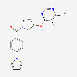 (4-(1H-pyrrol-1-yl)phenyl)(3-((6-ethyl-5-fluoropyrimidin-4-yl)oxy)pyrrolidin-1-yl)methanone