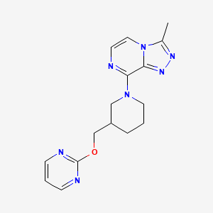 3-Methyl-8-[3-(pyrimidin-2-yloxymethyl)piperidin-1-yl]-[1,2,4]triazolo[4,3-a]pyrazine
