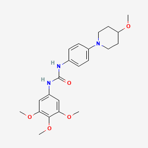 1-(4-(4-Methoxypiperidin-1-yl)phenyl)-3-(3,4,5-trimethoxyphenyl)urea