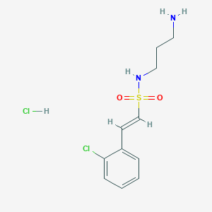 (E)-N-(3-Aminopropyl)-2-(2-chlorophenyl)ethenesulfonamide;hydrochloride