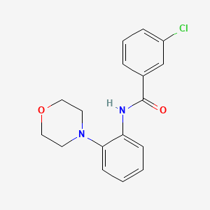 3-chloro-N-[2-(morpholin-4-yl)phenyl]benzamide