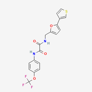 N1-((5-(thiophen-3-yl)furan-2-yl)methyl)-N2-(4-(trifluoromethoxy)phenyl)oxalamide