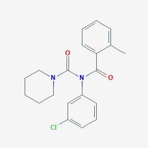 N-(3-chlorophenyl)-N-(2-methylbenzoyl)piperidine-1-carboxamide