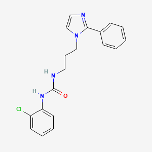 1-(2-chlorophenyl)-3-(3-(2-phenyl-1H-imidazol-1-yl)propyl)urea
