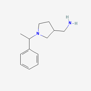 molecular formula C13H20N2 B2902863 C-[1-(1-Phenyl-ethyl)-pyrrolidin-3-yl]-methylamine CAS No. 835886-98-1