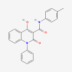 molecular formula C23H18N2O3 B2902865 4-hydroxy-N-(4-methylphenyl)-2-oxo-1-phenyl-1,2-dihydroquinoline-3-carboxamide CAS No. 946355-36-8