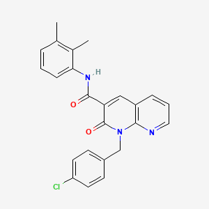 molecular formula C24H20ClN3O2 B2902871 1-(4-chlorobenzyl)-N-(2,3-dimethylphenyl)-2-oxo-1,2-dihydro-1,8-naphthyridine-3-carboxamide CAS No. 946252-47-7