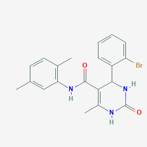 molecular formula C20H20BrN3O2 B2902879 4-(2-bromophenyl)-N-(2,5-dimethylphenyl)-6-methyl-2-oxo-1,2,3,4-tetrahydropyrimidine-5-carboxamide CAS No. 537680-19-6