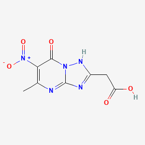 (5-Methyl-6-nitro-7-oxo-4,7-dihydro[1,2,4]triazolo[1,5-a]pyrimidin-2-yl)acetic acid