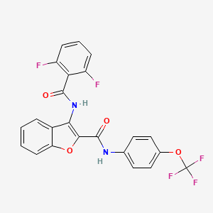 3-(2,6-difluorobenzamido)-N-(4-(trifluoromethoxy)phenyl)benzofuran-2-carboxamide