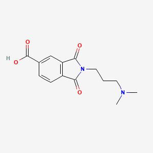 2-[3-(dimethylamino)propyl]-1,3-dioxo-2,3-dihydro-1H-isoindole-5-carboxylic acid