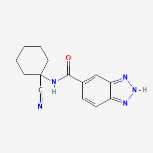 molecular formula C14H15N5O B2903034 n-(1-Cyanocyclohexyl)-1h-1,2,3-benzotriazole-5-carboxamide CAS No. 2128548-35-4