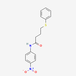 molecular formula C16H16N2O3S B2903150 N-(4-nitrophenyl)-4-(phenylthio)butanamide CAS No. 899732-74-2