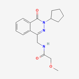 molecular formula C17H21N3O3 B2903166 N-((3-cyclopentyl-4-oxo-3,4-dihydrophthalazin-1-yl)methyl)-2-methoxyacetamide CAS No. 1421443-75-5