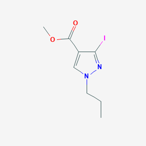 molecular formula C8H11IN2O2 B2903173 Methyl 3-iodo-1-propylpyrazole-4-carboxylate CAS No. 1946823-00-2
