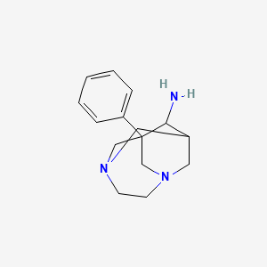 1-Phenyl-3,6-diazatricyclo[4.3.1.1~3,8~]undecan-9-amine