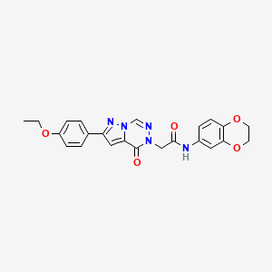 N-(2,3-dihydro-1,4-benzodioxin-6-yl)-2-[2-(4-ethoxyphenyl)-4-oxopyrazolo[1,5-d][1,2,4]triazin-5(4H)-yl]acetamide