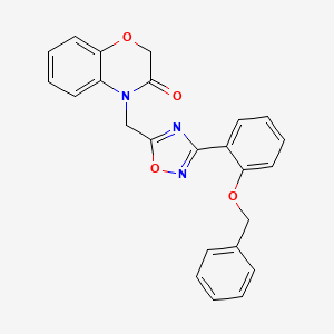 4-((3-(2-(benzyloxy)phenyl)-1,2,4-oxadiazol-5-yl)methyl)-2H-benzo[b][1,4]oxazin-3(4H)-one