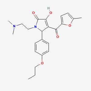 1-(2-(dimethylamino)ethyl)-3-hydroxy-4-(5-methylfuran-2-carbonyl)-5-(4-propoxyphenyl)-1H-pyrrol-2(5H)-one