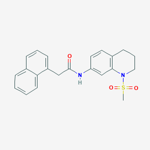 N-(1-methylsulfonyl-3,4-dihydro-2H-quinolin-7-yl)-2-naphthalen-1-ylacetamide