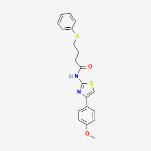 molecular formula C20H20N2O2S2 B2903291 N-[4-(4-methoxyphenyl)-1,3-thiazol-2-yl]-4-(phenylsulfanyl)butanamide CAS No. 852221-32-0