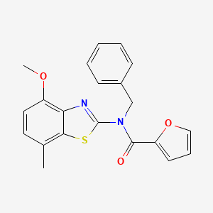 N-benzyl-N-(4-methoxy-7-methylbenzo[d]thiazol-2-yl)furan-2-carboxamide