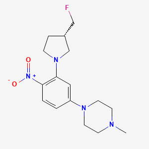 (S)-1-(3-(3-(fluoromethyl)pyrrolidin-1-yl)-4-nitrophenyl)-4-methylpiperazine