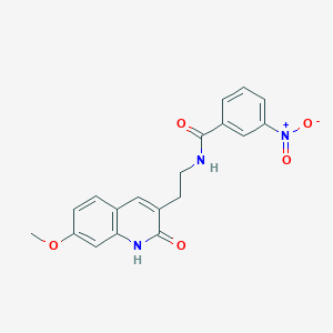 N-[2-(7-methoxy-2-oxo-1H-quinolin-3-yl)ethyl]-3-nitrobenzamide