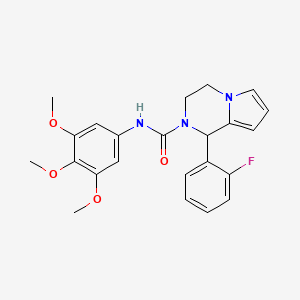 1-(2-fluorophenyl)-N-(3,4,5-trimethoxyphenyl)-3,4-dihydropyrrolo[1,2-a]pyrazine-2(1H)-carboxamide