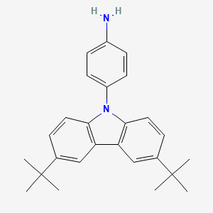 molecular formula C26H30N2 B2903306 4-(3,6-Di-tert-butyl-9H-carbazol-9-yl)aniline CAS No. 255829-30-2
