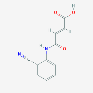 molecular formula C11H8N2O3 B2903308 (2E)-4-[(2-cyanophenyl)amino]-4-oxobut-2-enoic acid CAS No. 204187-94-0