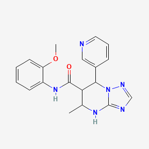 N-(2-methoxyphenyl)-5-methyl-7-(pyridin-3-yl)-4,5,6,7-tetrahydro-[1,2,4]triazolo[1,5-a]pyrimidine-6-carboxamide
