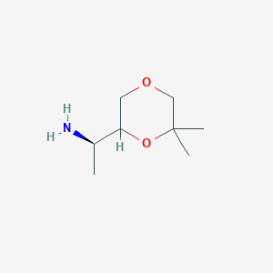(1R)-1-(6,6-Dimethyl-1,4-dioxan-2-yl)ethanamine