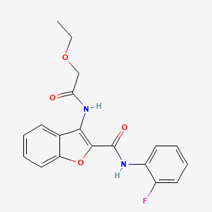 3-(2-ethoxyacetamido)-N-(2-fluorophenyl)benzofuran-2-carboxamide