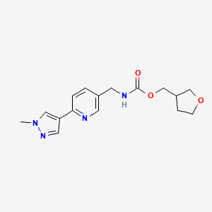 (tetrahydrofuran-3-yl)methyl ((6-(1-methyl-1H-pyrazol-4-yl)pyridin-3-yl)methyl)carbamate
