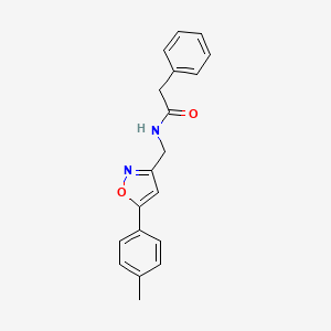 2-phenyl-N-((5-(p-tolyl)isoxazol-3-yl)methyl)acetamide