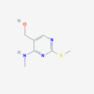 molecular formula C7H11N3OS B029034 (4-(Methylamino)-2-(methylthio)pyrimidin-5-yl)methanol CAS No. 17759-30-7